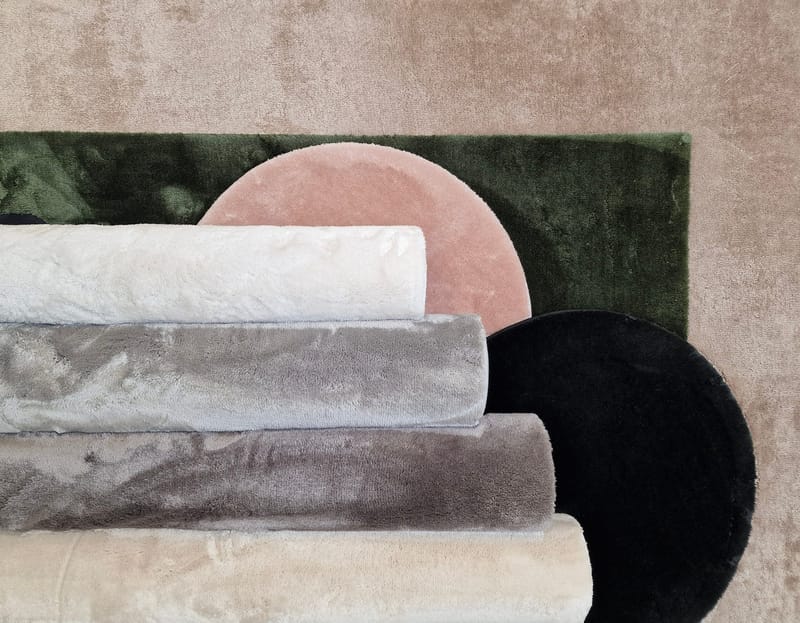 Cozy Ryamatta 120 cm Rund - Svart - Products - Textil & mattor - Matta - Modern matta - Ryamatta