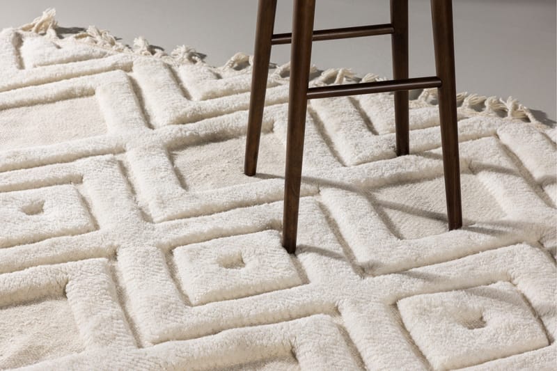 Dahlia Ullmatta 200x300 cm Rektangulär - Vit - Products - Textil & mattor - Matta - Modern matta - Ullmatta