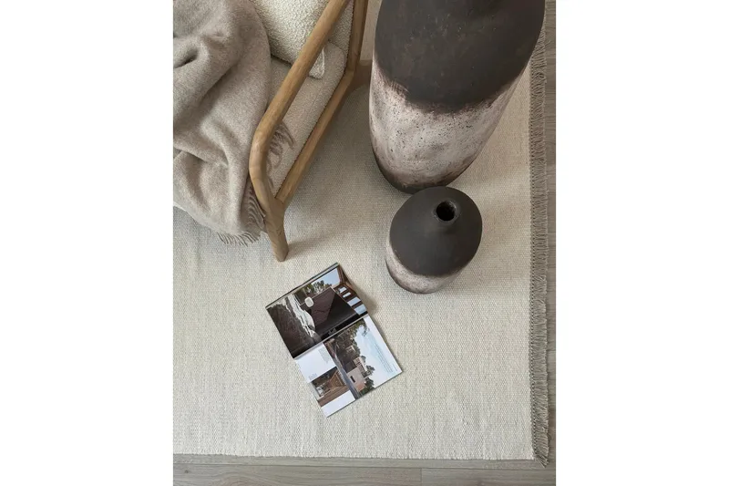 Eden Ullmatta 200x300 cm Rektangulär - Creme - Products - Textil & mattor - Matta - Modern matta - Ullmatta