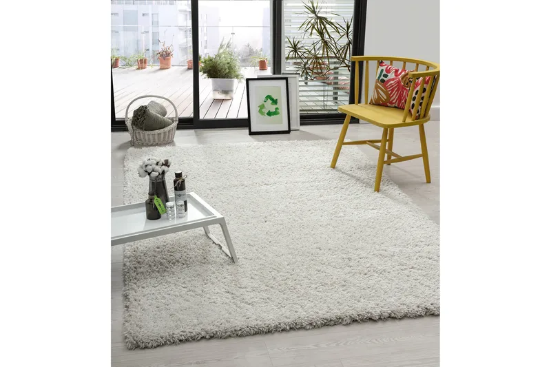 Floki Ryamatta 133x190 cm Rektangulär - Vit - Products - Textil & mattor - Matta - Modern matta - Ryamatta