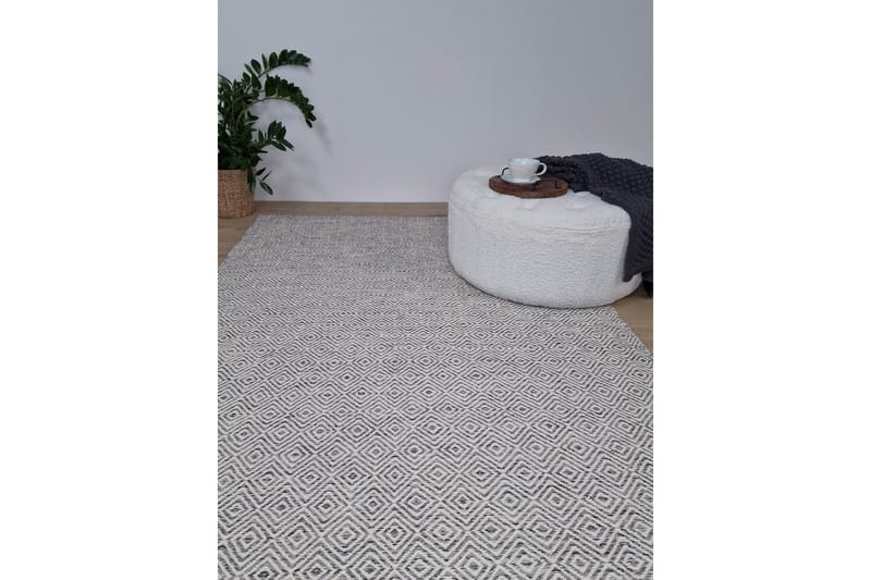 Gåsöga Ullmatta 160x230 cm Rektangulär - Grå - Products - Textil & mattor - Matta - Modern matta - Ullmatta