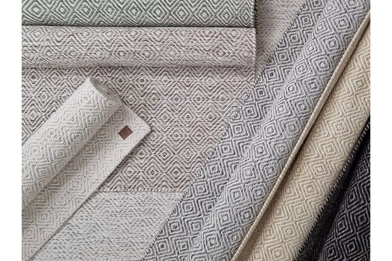 Gåsöga Ullmatta 200x300 cm Rektangulär - Grå - Products - Textil & mattor - Matta - Modern matta - Ullmatta