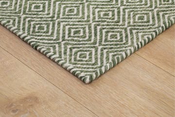 Gåsöga Ullmatta 200x300 cm Rektangulär - Grön - Products - Textil & mattor - Matta - Modern matta - Ullmatta