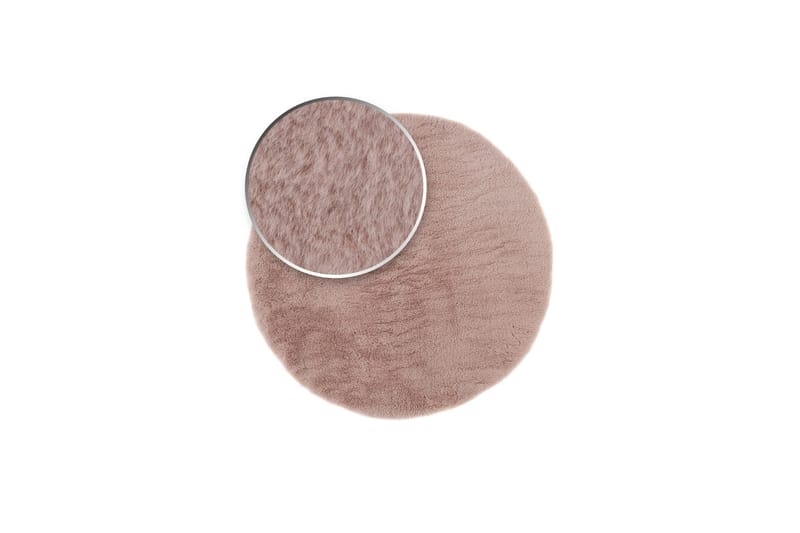 Heaven Ryamatta 80 cm Rund - Rosa - Products - Textil & mattor - Matta - Modern matta - Ryamatta