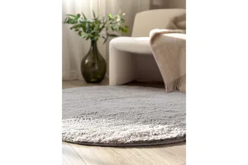 Heaven Ryamatta Grå rund 120 - Grå - Products - Textil & mattor - Matta - Modern matta - Ryamatta