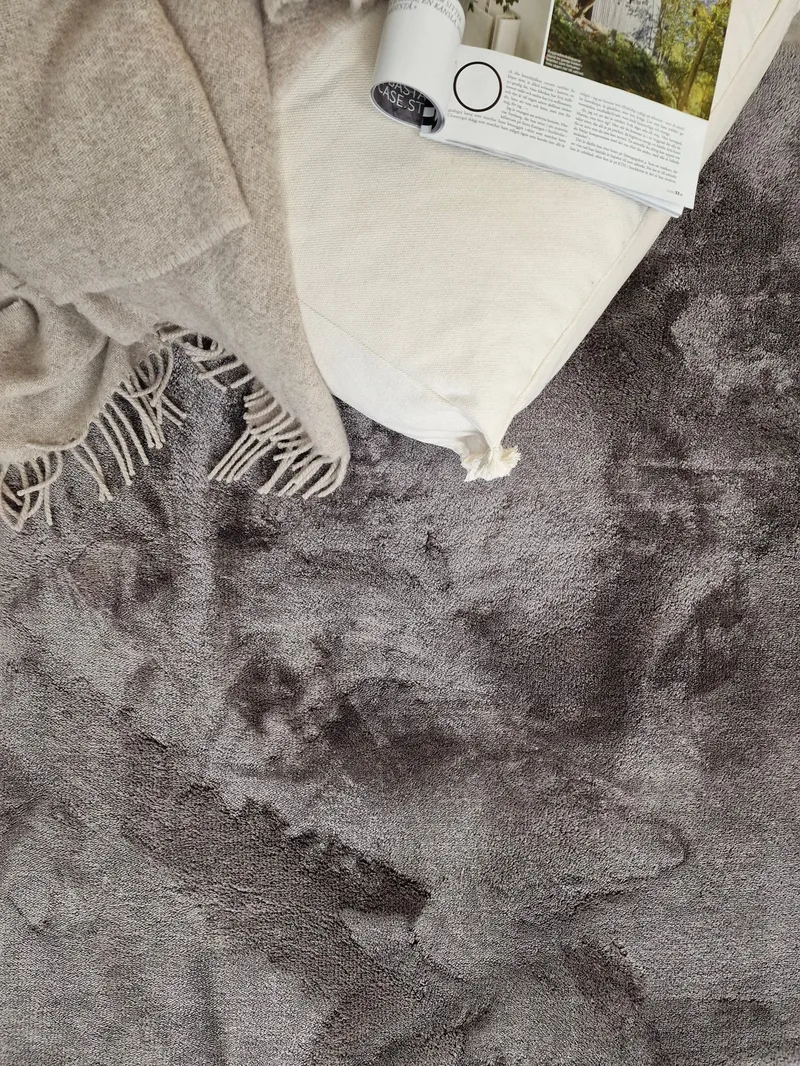 Cozy Ryamatta 110x160 cm Rektangulär - Grå - Products - Textil & mattor - Matta - Modern matta - Ryamatta