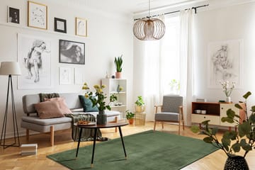 Cozy Ryamatta 133x190 cm Rektangulär - Grön - Products - Textil & mattor - Matta - Modern matta - Ryamatta