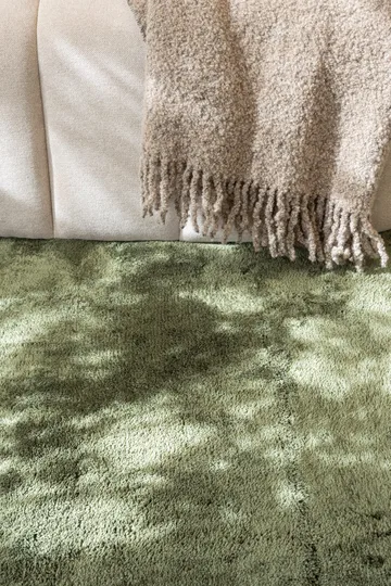 Cozy Ryamatta 200 cm Rund - Grön - Products - Textil & mattor - Matta - Modern matta - Ryamatta