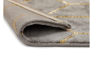 Skravelsbo Cube Matta 133x190 cm - Antracit/Guld - Products - Textil & mattor - Matta - Modern matta - Wiltonmatta