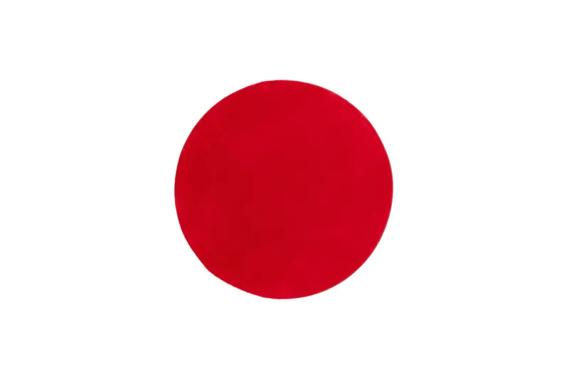 Soft Wiltonmatta Rund 120 cm, Röd