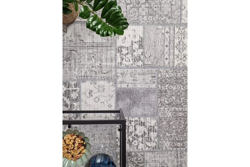 Patchwork Wiltonmatta 240x330 cm Rektangulär - Silver - Products - Textil & mattor - Matta - Modern matta - Wiltonmatta