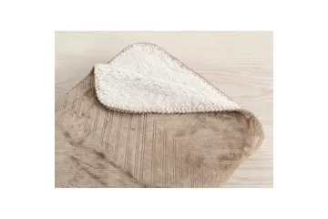 Pläd Sherpa 130 x 170 cm - Linne - Products - Textil & mattor - Filt & pläd