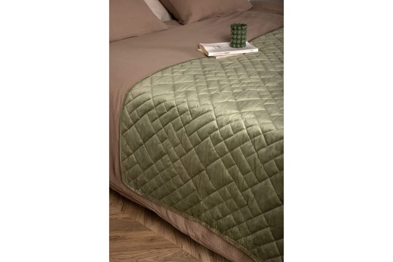Jilly Överkast 80x260 cm - Grön - Products - Textil & mattor - Sängkläder - Överkast - Överkast dubbelsäng