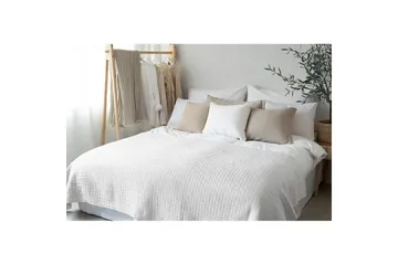 Sängöverkast Borganäs of Sweden - 250 x 250 cm, Vit - Products - Textil & mattor - Sängkläder - Överkast