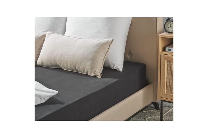 Dra-på-lakan Hofuf Svart, 160x200 cm - Svart, 160x200 cm - Products - Textil & mattor - Sängkläder - Lakan - Dra på lakan