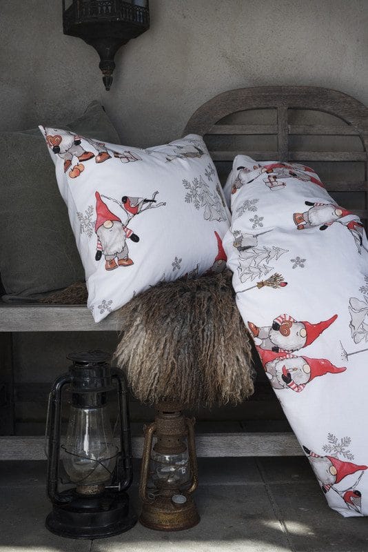 Påslakanset Enkelsäng Frosty Christmas - Vit - Products - Textil & mattor - Sängkläder