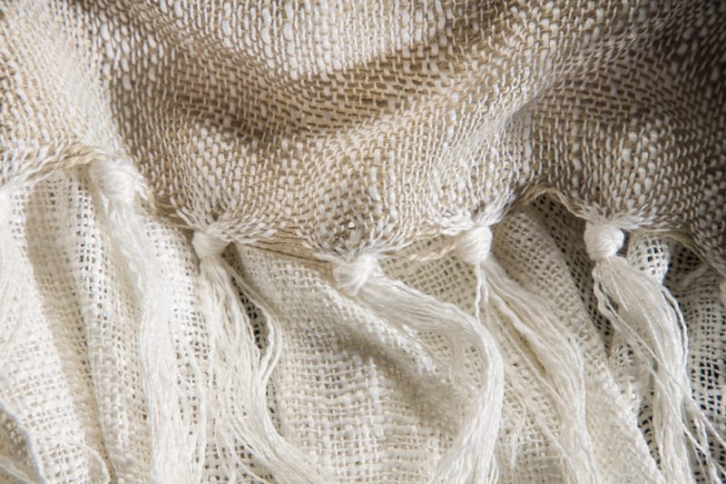 Sandy Pläd 130x170 cm - Offwhite/Beige/Brun - Products - Textil & mattor - Filt & pläd
