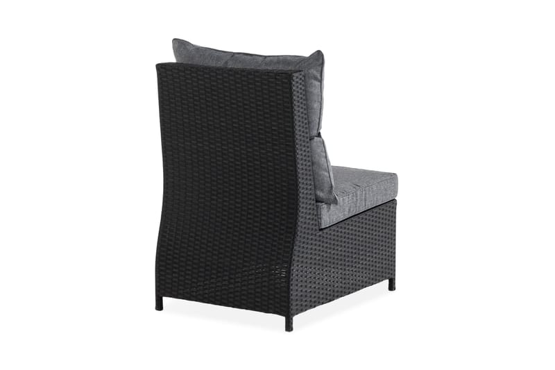 James Mittmodul utomhus i konstrotting - Svart / Grå dynor - Products - Utemöbler & utemiljö - Övrigt utemöbler - Moduler utesoffa - Mittmodul utesoffa