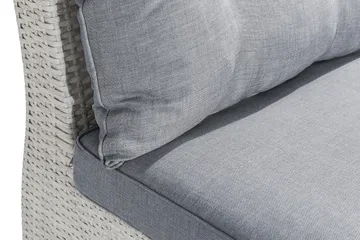 James Mittmodul utomhus i konstrotting - Vit / Ljusgrå dynor - Products - Utemöbler & utemiljö - Övrigt utemöbler - Moduler utesoffa - Mittmodul utesoffa