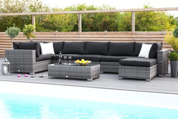 Bahamas Dynfodral till Mittmodul - Svart - Products - Utemöbler & utemiljö - Övrigt utemöbler - Tillbehör utemöbler - Klädselpaket utemöbler