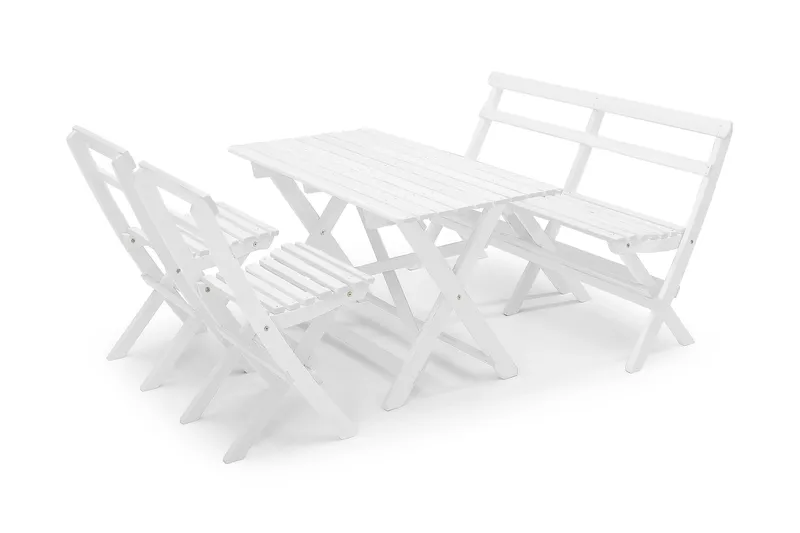 Hillerstorp Torpet Utesoffa 2-sits Vit - Vit - Products - Utemöbler & utemiljö - Balkong & altan - Balkongmöbler - Balkongsoffa