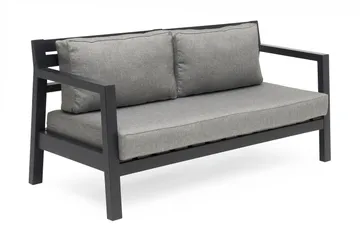 Hillerstorp Utestoltö Lounge Utesoffa - Grå|Svart - Products - Utemöbler & utemiljö - Balkong & altan - Balkongmöbler - Balkongsoffa