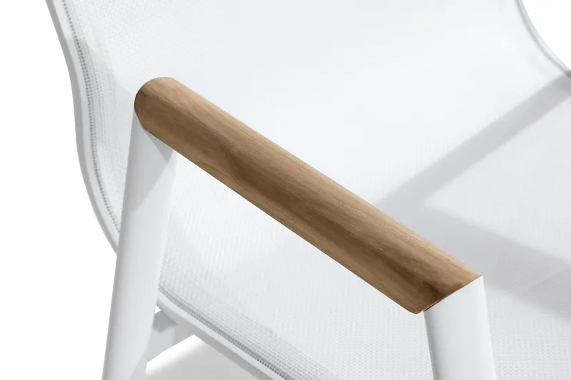 Las Karmstol Utomhus Vegas - Vit/beige - Products - Utemöbler & utemiljö - Balkong & altan - Balkongmöbler - Balkongstol