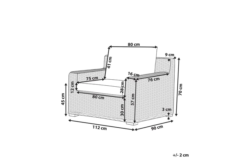 Apriliana Utefåtölj - Konstrotting/Ljusbrun - Products - Utemöbler & utemiljö - Loungemöbler - Loungestol utomhus