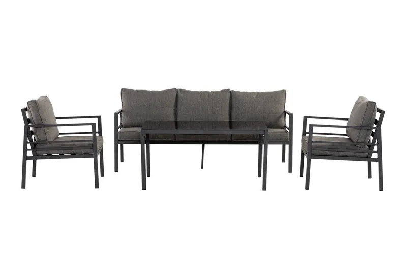 Ariany Soffgrupp, Svart / Gråa dynor