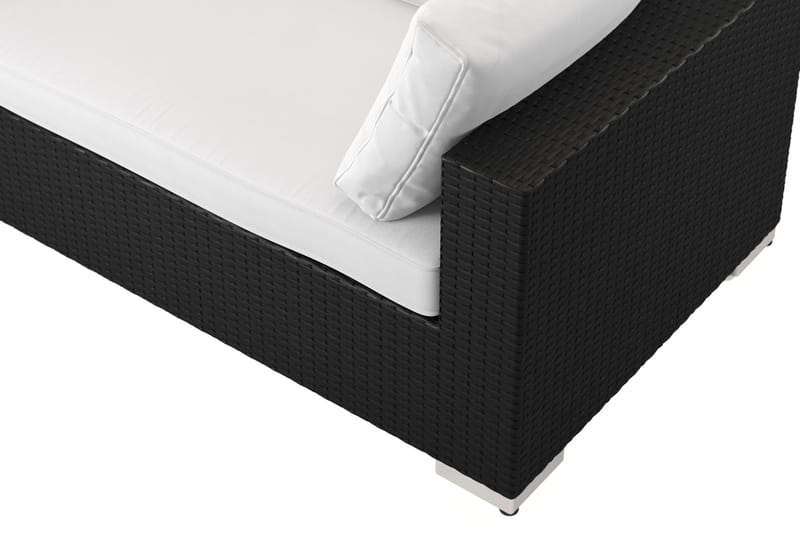 Bahamas L-formad utesoffa vänster, 7-sits med bord och hylla - Svart - Products - Utemöbler & utemiljö - Loungemöbler - Loungeset & loungegrupp