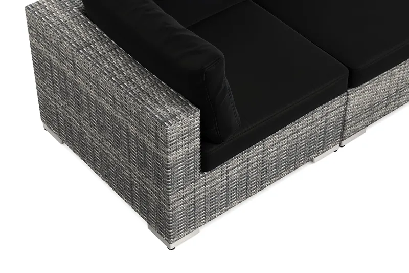 Bahamas utomhus hörnsoffa 7-sits vändbar med bord - Grå - Products - Utemöbler & utemiljö - Loungemöbler - Loungeset & loungegrupp