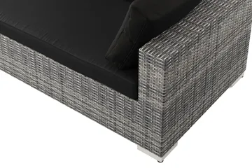 Bahamas utomhus L-soffa höger 8-sits med fåtölj och bord med hylla - Grå - Products - Utemöbler & utemiljö - Loungemöbler - Loungeset & loungegrupp