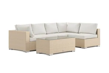 Bahamas utomhus loungegrupp 5-sits med vändbar schäslong och bord