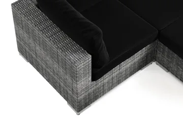 Bahamas utomhus U-soffa 8-sits vändbar divan med öppet avslut och bord - Grå - Products - Utemöbler & utemiljö - Loungemöbler - Loungeset & loungegrupp
