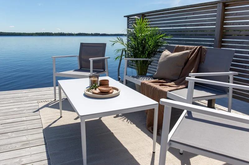 Break Loungegrupp Utomhus 4-sits - Vit - Products - Utemöbler & utemiljö - Loungemöbler - Loungeset & loungegrupp