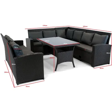 Soffgrupp utemöbler | Inbyggd förvaring | Lyfco Sannäs - Products - Utemöbler & utemiljö - Loungemöbler - Loungeset & loungegrupp