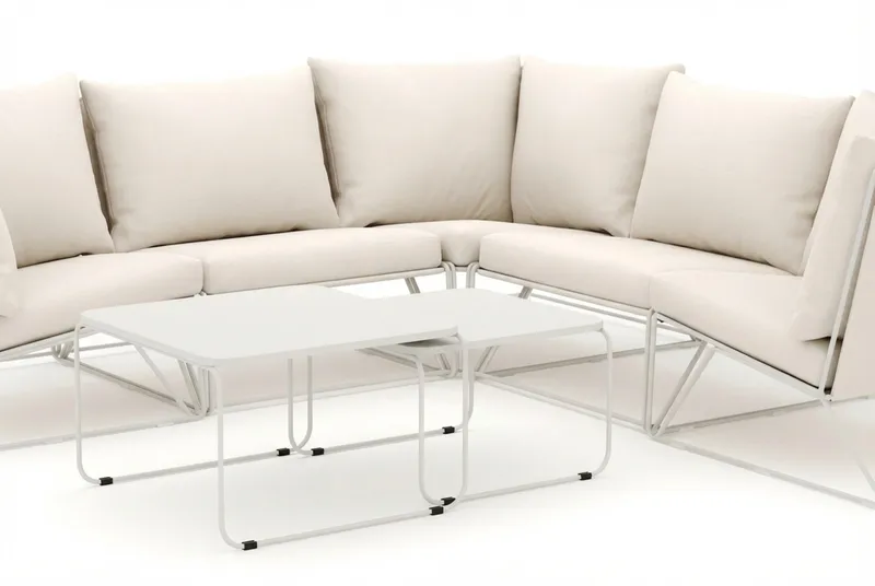 Usteryd utomhus hörnsoffa 5-sits vändbar - Beige/Striped - Products - Utemöbler & utemiljö - Loungemöbler - Loungeset & loungegrupp