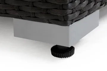 Wisconsin Premium Utefåtölj – Loungefåtölj för Uterum och Altan i Konstrotting - Svart - Products - Utemöbler & utemiljö - Loungemöbler - Loungestol utomhus