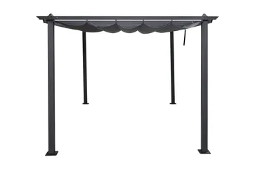 Porto Stor Pergola 4x3 m i aluminium med tak - Mörkgrå - Products - Utemöbler & utemiljö - Solskydd - Pergola