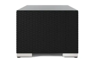 Bahamas Soffbord Utomhus 113x58 cm Konstrotting - Svart - Products - Utemöbler & utemiljö - Utebord & trädgårdsbord - Loungebord & soffbord utomhus