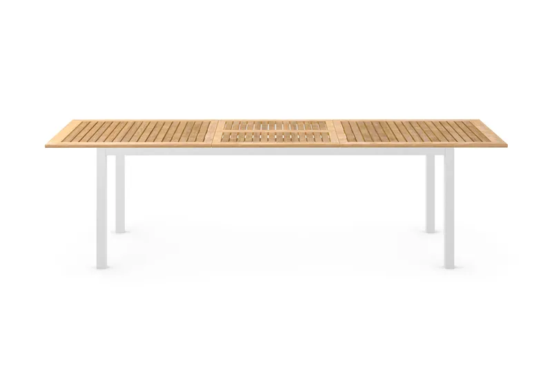Las Vegas Förlängningsbart Matbord Utomhus 220x280x100 cm - Vit / Natur - Products - Utemöbler & utemiljö - Utebord & trädgårdsbord - Matbord utomhus