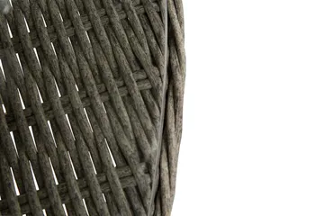 Marcus Stort Runt Matbord Utomhus 140 cm – Utebord i konstrotting med glasskiva för Uteplats och Trädgård - Grå - Products - Utemöbler & utemiljö - Utebord & trädgårdsbord - Matbord utomhus