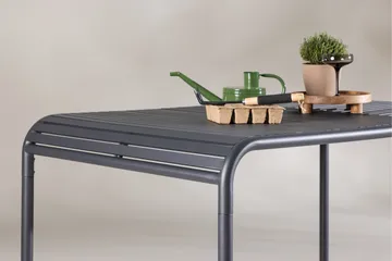 Gardeno Matbord Utomhus 90x150 cm utebord i aluminium - Svart - Products - Utemöbler & utemiljö - Utebord & trädgårdsbord - Matbord utomhus