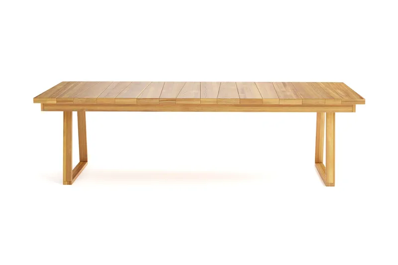 Menorca Stort Rektangulärt Matbord i trä Utomhus 100x240 cm - Teak / Natur - Products - Utemöbler & utemiljö - Utebord & trädgårdsbord - Matbord utomhus