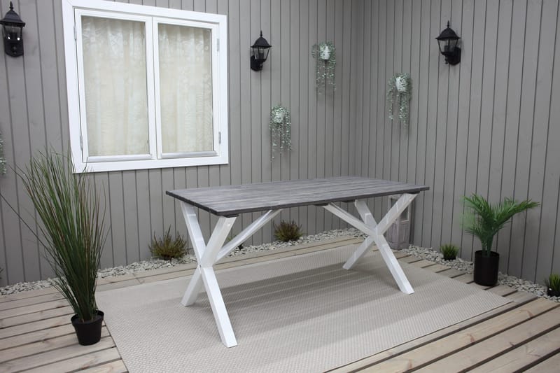 Scottsdale Matbord Utomhus 150 cm Grå/Vit - KWA - Products - Utemöbler & utemiljö - Utebord & trädgårdsbord - Matbord utomhus