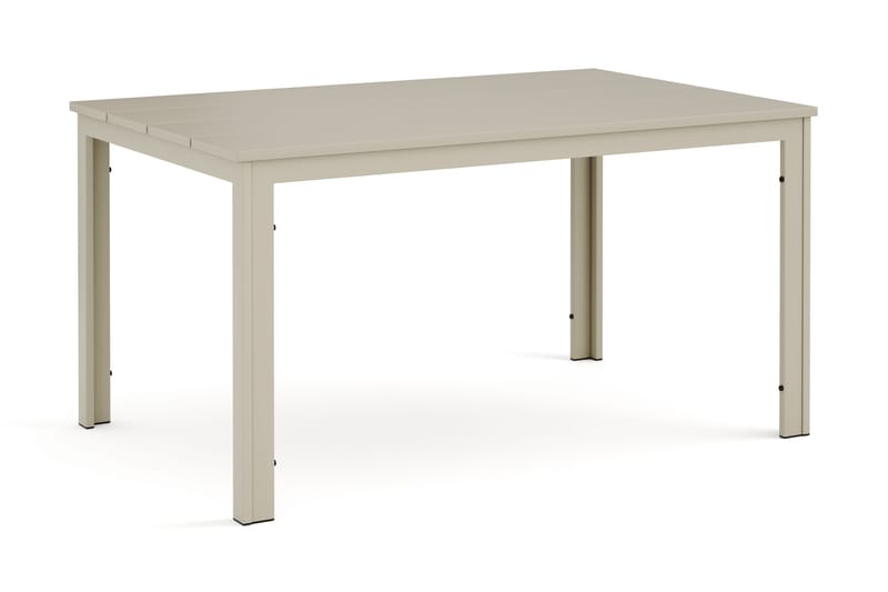 Tunis Rektangulärt Matbord utomhus 140x90 cm i plast och metall, Beige