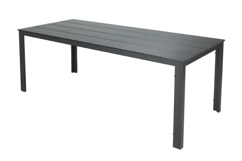 Tunis Stort Rektangulärt Matbord utomhus 205x90 cm i metall och plast - Svart - Products - Utemöbler & utemiljö - Utebord & trädgårdsbord - Matbord utomhus