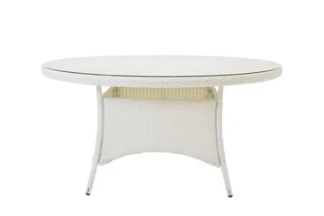 Volta Matbord Utomhus 90 Rund - Vit - Products - Utemöbler & utemiljö - Utebord & trädgårdsbord - Matbord utomhus