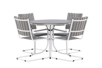 Holmsund Balkonggrupp 4-sits - Grå/Vit - Products - Utemöbler & utemiljö - Utegrupp - Cafegrupp & cafeset