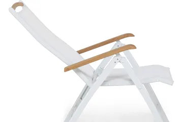 Las Vegas Matgrupp Utomhus 220-280x100+ 8 Las Vegas Lyx Stol m Dyna - Vit/Teak/Svart - Products - Utemöbler & utemiljö - Utegrupp - Matgrupp utomhus